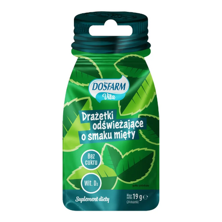 Dosfarm Vita, drażetki odświeżające o smaku o mięty, 19 g  - zdjęcie produktu