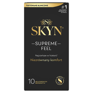 Prezerwatywa Unimil Skyn Supreme Feel, nielateksowe, 10 sztuk