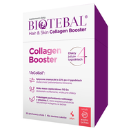 Biotebal Hair &amp; Skin Collagen Booster, płyn, 30 saszetek z płynem