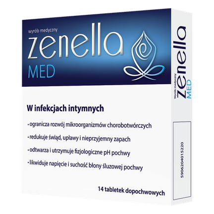 Zenella Med, 14 tabletek dopochwowych - zdjęcie produktu
