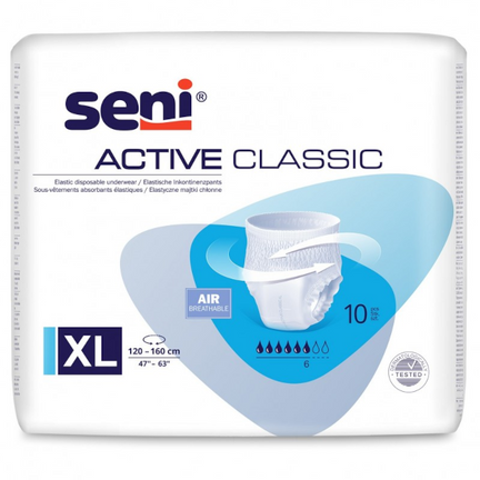 Seni Active Classic, majtki chłonne, XXL, 10 sztuk  - zdjęcie produktu