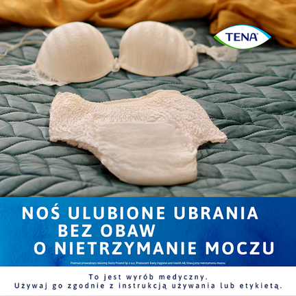 TENA Lady Pants Creme wysokim stanem, rozmiar L, 30 sztuk - Nietrzymanie moczu