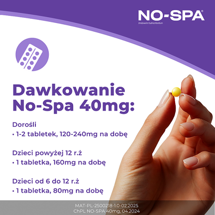 No-Spa 40 mg, 24 tabletki - OPELLA HEALTHCARE