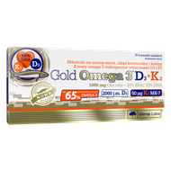 Gold Omega 3 D3 + K2, 30 kapsułek miękkich