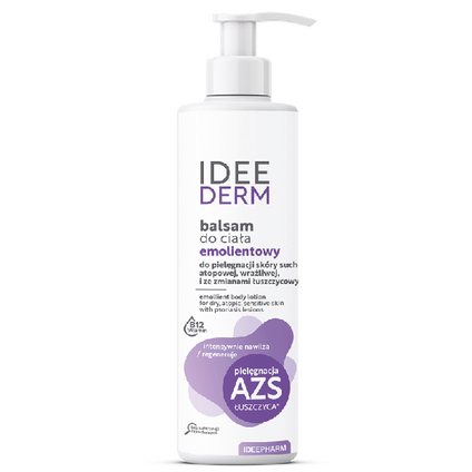 IDEEPHARM IDEE DERM Emolientowy Balsam do pielęgnacji ciała ze zmianami łuszczycowymi i AZS, 250 ml — Składniki i ocena