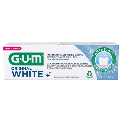 SUNSTAR Gum Original White, pasta do zębów, 75 ml — Składniki i ocena