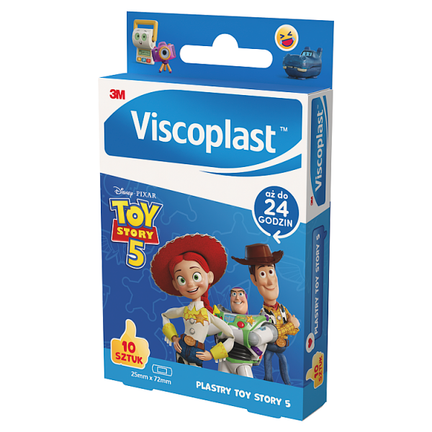 Viscoplast Toy Story 5, plastry dla dzieci, 10 sztuk - 4064035144951