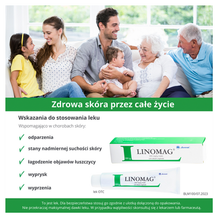 Linomag 200 mg/g, maść, 100 g - PRODUKT LECZNICZY NIEREFUNDOWANY OTC