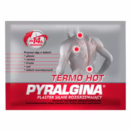 Pyralgina Termo Hot, plaster silnie rozgrzewający, 1 sztuka - zdjęcie produktu
