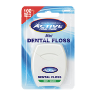 Beauty Formulas Active Oral Care, Nić dentystyczna miętowa, woskowana, 100 m