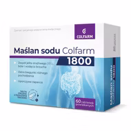 Maślan sodu 1800 Colfarm, 60 tabletek powlekanych o przedłużonym uwalnianiu