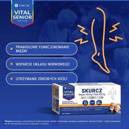 Vital Senior Skurcz, 60 tabletek - Dorosły, Senior