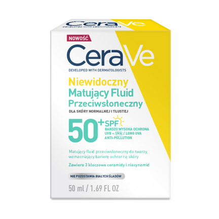 CeraVe, fluid matujący, SPF 50, 50 ml - zdjęcie produktu