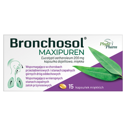 Bronchosol MAXIPUREN, 30 kapsułek dojelitowych  - PRODUKT LECZNICZY NIEREFUNDOWANY OTC