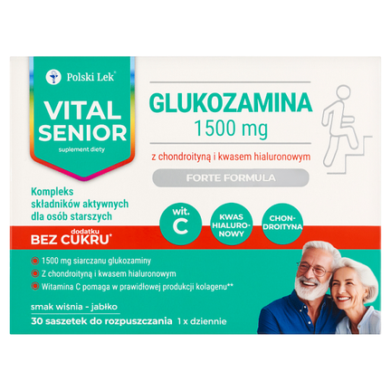 Vital Senior Glukozamina 1500, 30 saszetek - SUPLEMENT DIETY