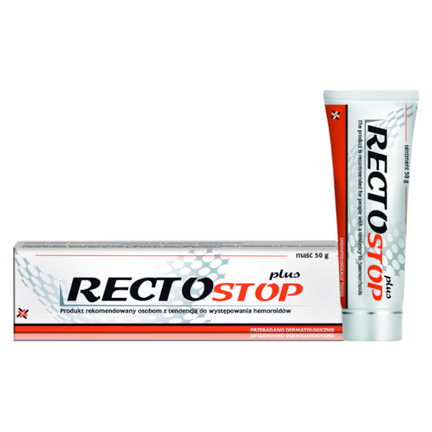 Rectostop Plus, maść na hemoroidy, 50 g - zdjęcie produktu