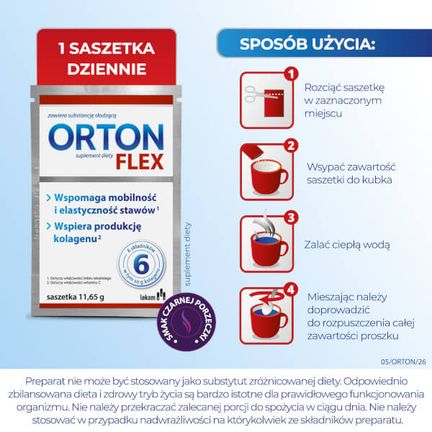 Orton Flex, 34 saszetki  - Uzupełniające dietę, Wspierające