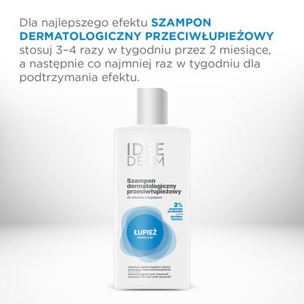 Idee Derm, dermatologiczny szampon przeciwłupieżowy, 300 ml  - IDEEPHARM