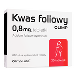 Kwas foliowy Olimp, 0,8 mg, 30 tabletek