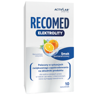 RecoMed Elektrolity, smak pomarańczowy, 14 g x 10 saszetek