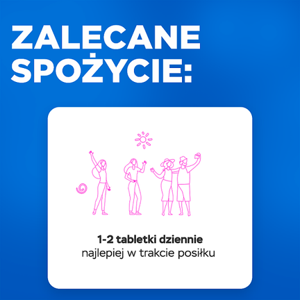 Vitrum Calcium, wapń 500 mg + Witamina D 200 j.m., 120 tabletek - Układ kostno-stawowy