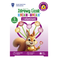 Zdrowy lizak Mniam-Mniam, Mix smaków, 5 sztuk