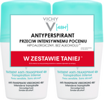 Vichy, dezodorant w kulce, ochrona do 48h, 2x50 ml
