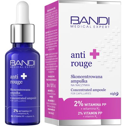 Bandi Medical Expert Anti-Rouge, skoncentrowana ampułka na naczynka, 30 ml - zdjęcie produktu