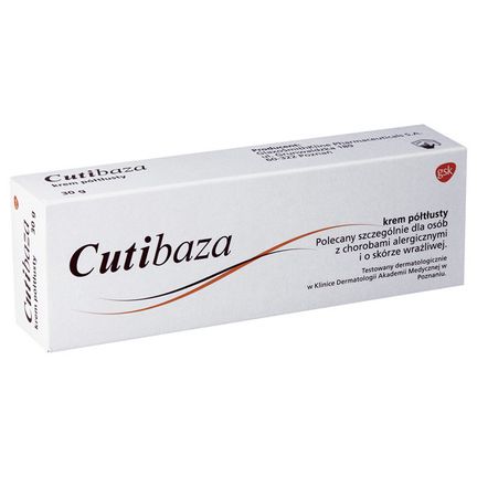 Cutibaza, Glaxo, krem półtłusty, 30 g - zdjęcie produktu
