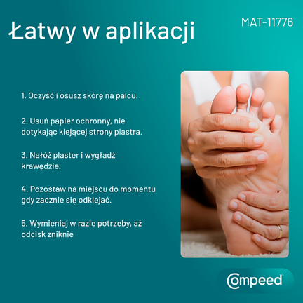 Compeed, nawilżające plastry na odciski, 6 sztuk - Dorosły