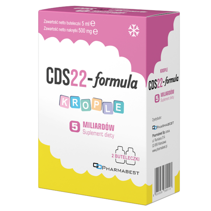 CDS22-formula 5 mld, krople, 2 x 5 ml - zdjęcie produktu