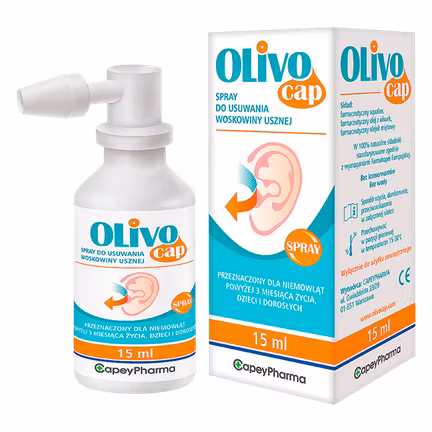 Olivocap, spray do usuwania woskowiny usznej, 15 ml - zdjęcie produktu