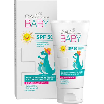 DELIA COSMET.-RZGÓW Ciało+ Baby Solutions, Krem ochronny na słońce z filtrami UVA/UVB SPF 50, 50 ml — Inhaltsstoffe i ocena