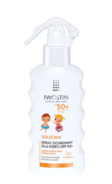 Iwostin Solecrin, spray ochronny dla dzieci SPF 50+, 175 ml