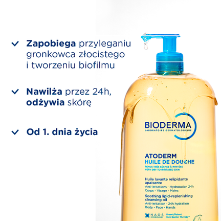Bioderma Atoderm Huile de douche, olejek pod prysznic i do kąpieli, 200 ml - OLEJEK