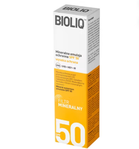 Bioliq SPF 50+ mineralna emulsja ochronna