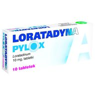 Loratadyna Pylox 10 mg, 10 tabletek