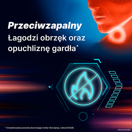 Orofar Ultra Spray, 8,75 mg/dawkę, aerozol do stosowania w jamie ustnej, 15 ml - STADA