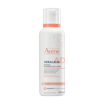PIERRE FABRE Avene Eau Thermale Xera Calm A.D, balsam uzupełniający lipidy, 400 ml — Inhaltsstoffe i ocena
