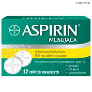 Aspirin Ultra Fast 500 mg, 12 tabletek musujących