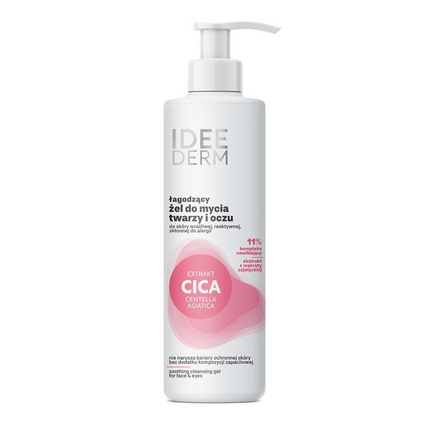 IDEEPHARM Idee Derm Łagodzący żel do mycia twarzy i oczu, 220 ml — Składniki i ocena