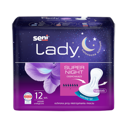 Wkładki Seni Lady Super Night, 12 sztuk - zdjęcie produktu