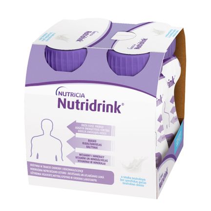 Nutridrink o smaku neutralnym, 4 x 125 ml  - zdjęcie produktu