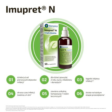 Imupret N, krople doustne, 50 ml - Dorosły, Dziecko, Młodzież, Senior