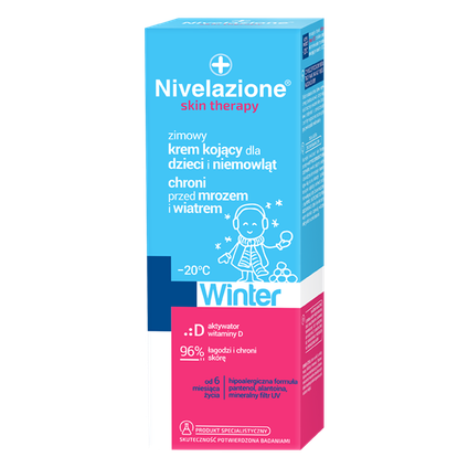 IDEEPHARM Nivelazione Skin Therapy Winter, Zimowy krem kojący do twarzy dla dzieci i niemowląt, 75 ml
