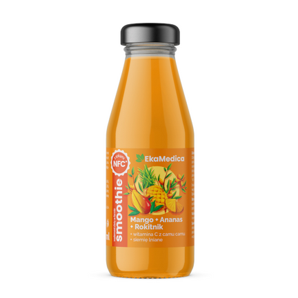 Ekamedica, Smoothie mango-ananas-rokitnik, 250 ml - zdjęcie produktu