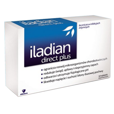 Iladian direct plus, 10 tabletek dopochwowych