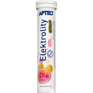 Elektrolity Senior APTEO o smaku malinowo-cytrynowym, 20 tabletek musujących