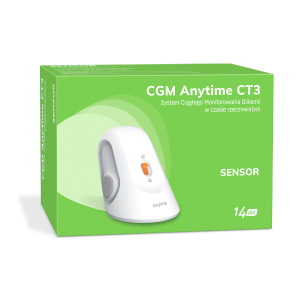 CGM Anytime CT3, sensor, system ciągłego monitorowania glikemii, 1 sztuka