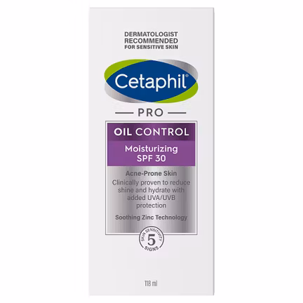 Cetaphil Pro Oil Control, krem nawilżająco-matujący SPF 30, 118 ml - KOSMETYK